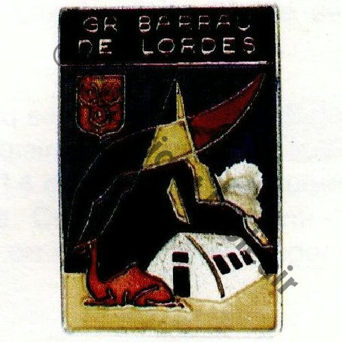 COMMISSARIAT GENERAL JM Centre PEPIN Gpe service BARRAU DE LORDES Camp baraque  PAQUET GRENOBLE Alu peint Numerotes Sc. S&T